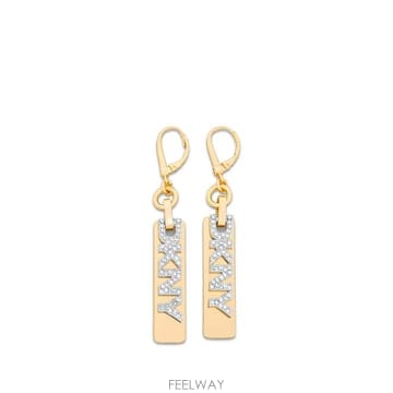 26 FW 디케이앤와이 파울라 로고 장식 드롭 이어링 04G00940 TP457319762