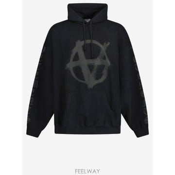 인더샵 VETEMENTS 베트멍 블랙 후드