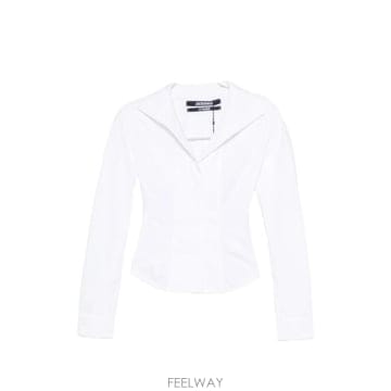 Jacquemus 26FW ��ũ���� ž SHW00575 AW00780 100 WHITE26FW ��ũ���� ž SHW00575 AW00780 100 WHITE