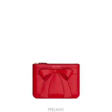 Comme des Garcons �׶�����Ÿ �ؿ� �ĵ������� ���� BIG BOW LEATHER CARD CASE SA5100BB2�׶�����Ÿ �ؿ� �ĵ������� ���� BIG BOW LEATHER CARD C