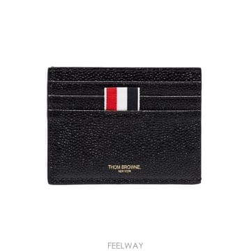 26FW 톰브라운 페블 그레인 레더 스트라이프 노트 카드 홀더 MAW031L 00198001 BLACK