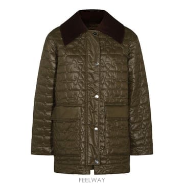 GANNI [B47]���� A1010078861 ���� �ٿ����� �е����� �ƿ��� OLIVE GREEN DOWN JACKET[B47]���� A1010078861 ���� �ٿ����� �е����� �ƿ��� OL