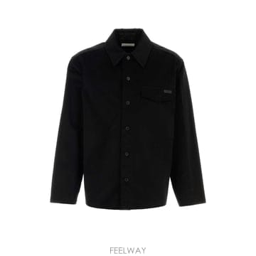 [X45]생로랑 873919Y1O39 1000 남성 셔츠 남방 긴팔 반팔 Black cotton shirt