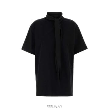Carven [X45]��� 6252K21062 N999 ���� Ƽ���� �μҸ� ž ���� Black cotton oversi[X45]��� 6252K21062 N999 ���� Ƽ���� �μҸ� ž ����
