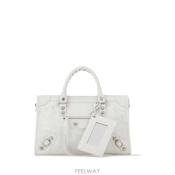 [X45]발렌시아가 8657622ACLR 9104 여성 토트백 쇼퍼백 탑핸들백 핸드백 White leathe