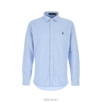 [X45]폴로  710B26145 004 남성 셔츠 남방 긴팔 반팔 Light blue cotton blen