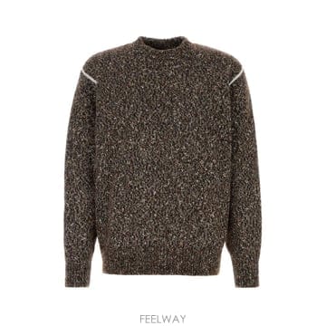 [X45]에르노 MG00019UL70378 9300 남성 스웨터 니트 가디건 Melange brown woo