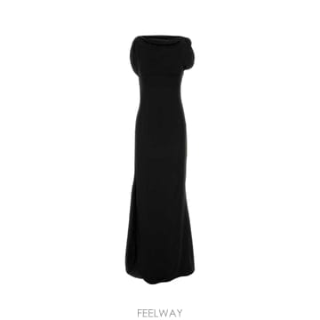 Victoria Beckham [X45]���丮�ƺ��� 1425WDR007008A 1 ���� ���ǽ� �� �̵� �̴� �巹�� Black satin[X45]���丮�ƺ��� 1425WDR007008A 1 ���� ���ǽ� �� �̵�