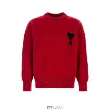 Ami [X45]�ƹ� UKS838018 A252 ���� ������ ��Ʈ ����� Red wool sweater[X45]�ƹ� UKS838018 A252 ���� ������ ��Ʈ ����� Red w