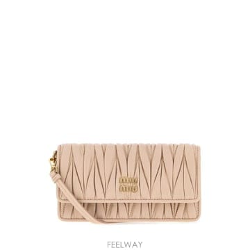 Miu Miu [X45]�̿�̿� 5NF465AFPP F0236 Powder pink nappa leather mini cr[X45]�̿�̿� 5NF465AFPP F0236 Powder pink nappa leath