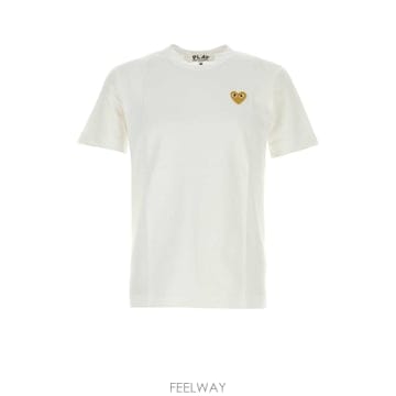Comme des Garcons [X45]�ĵ������� AXT216051 WHITE ���� Ƽ���� �μҸ� ž White cotton t shirt[X45]�ĵ������� AXT216051 WHITE ���� Ƽ���� �μҸ� ž 