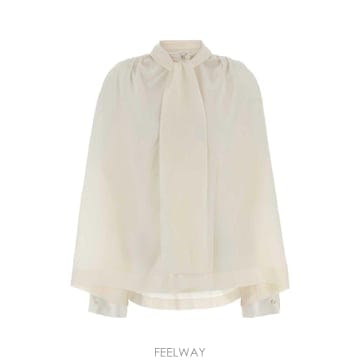 Carven [X45]��� 6252K21299 N001 ���� ���� ���� ���� ���� ����콺 White silk blou[X45]��� 6252K21299 N001 ���� ���� ���� ���� ���� 