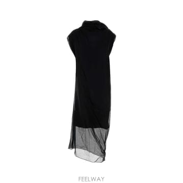 Carven [X45]��� 6251K21373 N999 ���� ���ǽ� �� �̵� �̴� �巹�� Black cotton dre[X45]��� 6251K21373 N999 ���� ���ǽ� �� �̵� �̴� 
