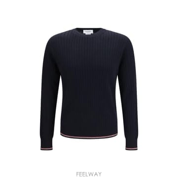 Thom Browne [K68]����� MKA585AY1055 415 ���� ��Ʈ ������ ����� Crewneck cotton kni[K68]����� MKA585AY1055 415 ���� ��Ʈ ������ �����