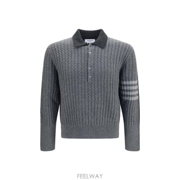 Thom Browne [K68]����� MKP166AY1018 982 ���� ��Ʈ ������ ����� 4 Bar cable knit lo[K68]����� MKP166AY1018 982 ���� ��Ʈ ������ �����