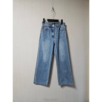 시스템 system 워싱 와이드 데님 팬츠 44 사이즈 정품