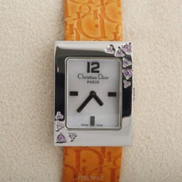 디올 맬리스 Dior Malice 화이트 나전 다이얼 여성 쿼츠 D78-1093