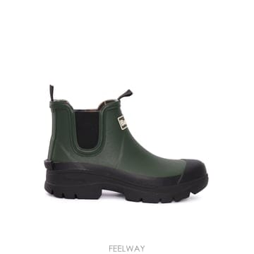 인더샵 Barbour 바버 그린 첼시 부츠