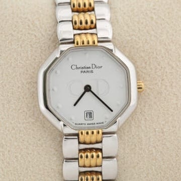 크리스챤 디올 Christian Dior 스노우 화이트 다이얼 여성 쿼츠