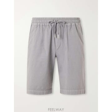 26 FW 페델리 그레이 스트레이트 핏 코튼 블렌드 포플린 쇼츠 TP581401864