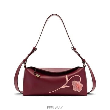 26 FW 에르뎀 Bloom embroidered leather East West bag PF26B61001