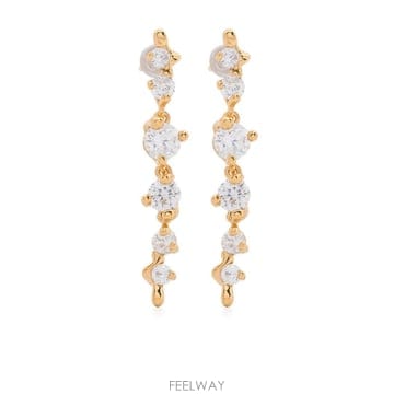 | Other Brand | 26 FW Maria Black medium Artic earrings 101105YGMPAIR TP445426 FW Maria Black medium Artic earrings 101105YGMPAIR 