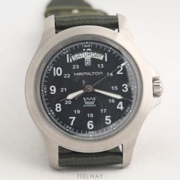 해밀턴 카키 Hamilton Khaki 블랙 다이얼 쿼츠 H644510