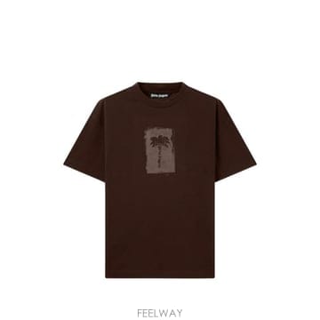 Palm Angels 26FW �ʾ����� ���� Ƽ���� PAMAA01W26JR19 6063 Brown26FW �ʾ����� ���� Ƽ���� PAMAA01W26JR19 6063 Brown