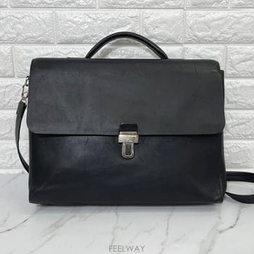 발리 BALLY 블랙 가죽 서류가방