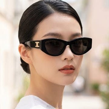 셀린느 트리옹프 15 선글라스 CL40308U 01A NS윤지 착용 명품 패션 캣아이 여자 남자