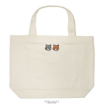 26 FW 메종 키츠네 더블 폭스 헤드 라지 토트백 P700 MRUBT23WW0096