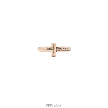 티파니 18K로즈골드(핑크골드) 0.08캐럿 다이아 T1 네로우링 2.5mm 반지-11호aa67005