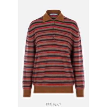 [E32]프라다 P24F3NSOOO6220F0CQJ 의류 니트 스웨터 가디건 PRADA striped cas