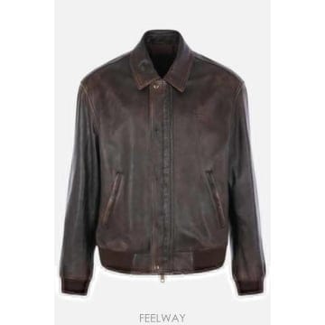 [E32]프라다 UPW622SOOO16ILF0003 남성 레더자켓 무스탕 가죽자켓 PRADA nappa le