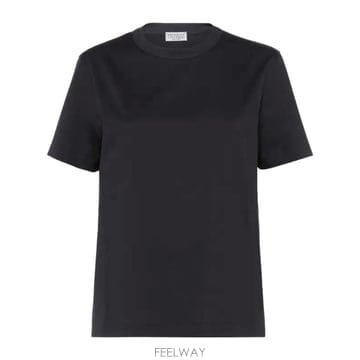 Brunello Cucinelli [B47]���ڷ� ��ġ�ڸ� M0T81BI100C101 ���� Ƽ���� ���� ž DARK GREY COTTON T[B47]���ڷ� ��ġ�ڸ� M0T81BI100C101 ���� Ƽ���� ����