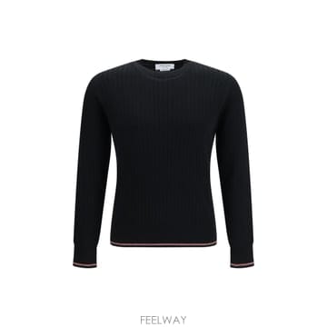 Thom Browne [K68]����� MKA585AY1055 001 ���� ��Ʈ ������ ����� Crewneck cotton kni[K68]����� MKA585AY1055 001 ���� ��Ʈ ������ �����
