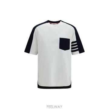 Thom Browne [K68]����� MJS312AJ0320 100 ���� Ƽ���� �μҸ� ž ���� ���� Colorblock T s[K68]����� MJS312AJ0320 100 ���� Ƽ���� �μҸ� ž 