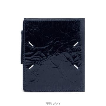 메종 마르지엘라 크랙 레더 포 스티치 지갑