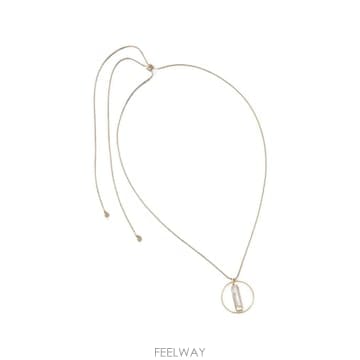 26 FW 디케이앤와이 크리스털 장식 기하학 펜던트 네크리스 04N00355 TP457164452