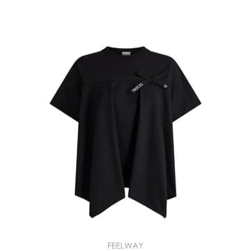26 FW 파투 보우 디테일 플리츠 티셔츠 JE2599990999B TP455653617