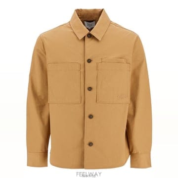26 FW 메종 키츠네 로고 엠브로이더드 버튼 오버셔츠 자켓 P245 MM00401WW0078