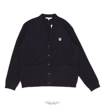 26 FW 메종 키츠네 폭스 헤드 가디건 0413 PM00510KT1180
