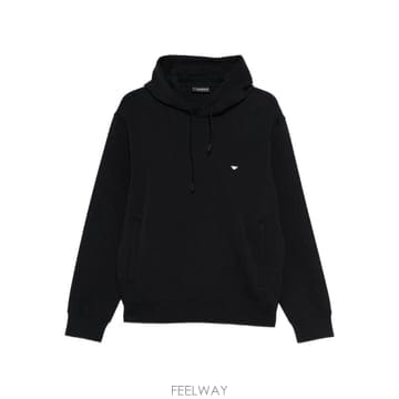 26 FW 아르마니 로고 자수 후드티 EM004531AF10013 TP457290200