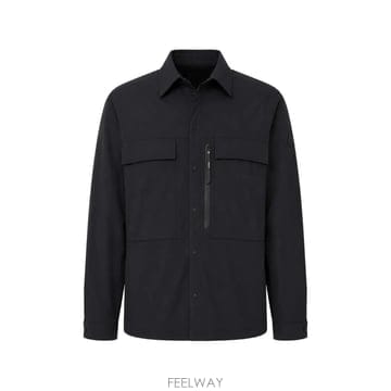 26 FW 몽클레어 로고 패치 지퍼 포켓 셔츠 L20912F00007599M5 TP456199042