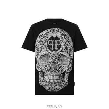 Philipp Plein 26 FW �ʸ��÷��� �ٷ�ũ ���� ����Ʈ Ƽ���� FAFCMTK9112PJY002N TP45748494226 FW �ʸ��÷��� �ٷ�ũ ���� ����Ʈ Ƽ���� FAFCMTK9112