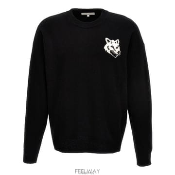 26 FW 메종 키츠네 폭스 인타르시아 니트 크루넥 스웨터 P199 LM00819KT1063