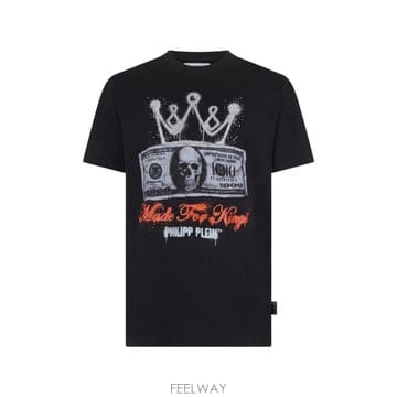 Philipp Plein 26 FW �ʸ��÷��� ũ��� �޷� ���� Ƽ���� UAFCMTK9378PJY002N TP45759403826 FW �ʸ��÷��� ũ��� �޷� ���� Ƽ���� UAFCMTK9378PJ