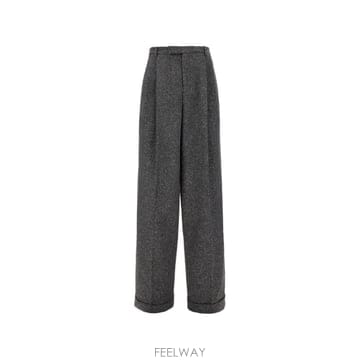 발렌티노 가라바니 플리츠 웨이스트 플렉 팬츠