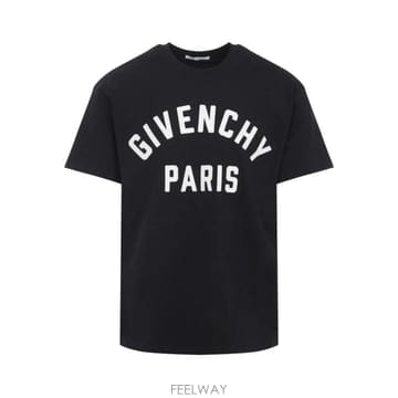 Givenchy 26FW ����� �ƽ� �ΰ� ��ư Ƽ���� BM71NK3YRS 004 BLACK WHITE26FW ����� �ƽ� �ΰ� ��ư Ƽ���� BM71NK3YRS 004 BLACK