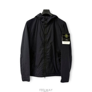 26FW 스톤아일랜드 크링클랩스 나일론 바람막이 후드 자켓 네이비 4100001 V0020